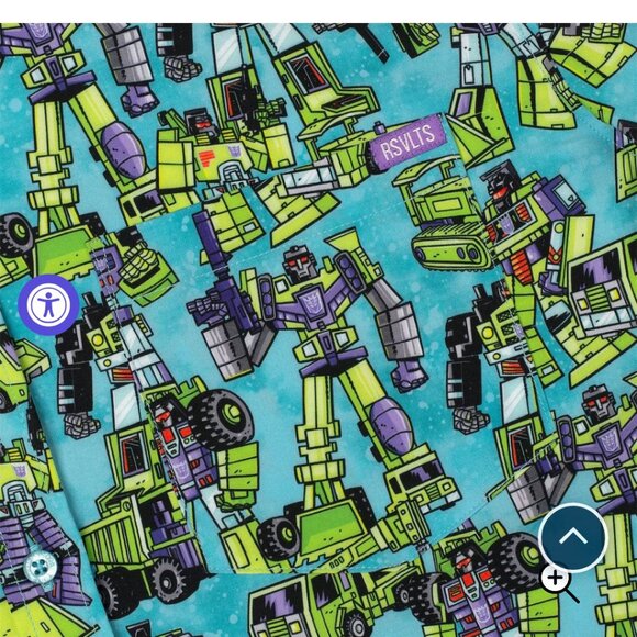 Transformers "Constructicon Crew" KUNUFLEX Short Sleeve Shirt L - Picture 6 of 8